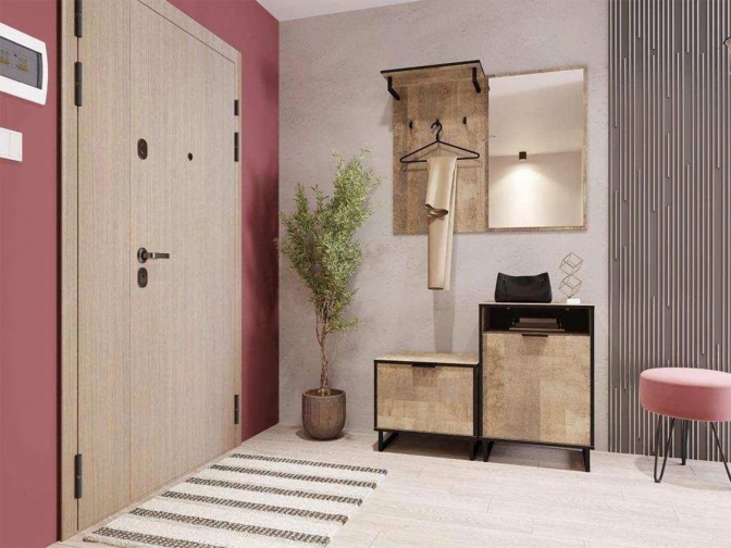 Прихожая Фолк 2 Дуб Гранж песочный