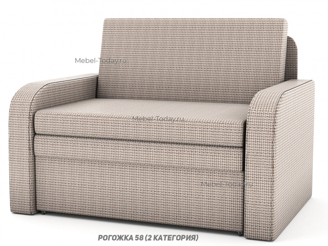 Кресло-кровать Марина 100 МП шир (мягкие широкие подлокотники) на металлокаркасе