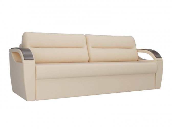 Диван-еврокнижка Форсайт со спальным местом 145х196 экокожа бежевая