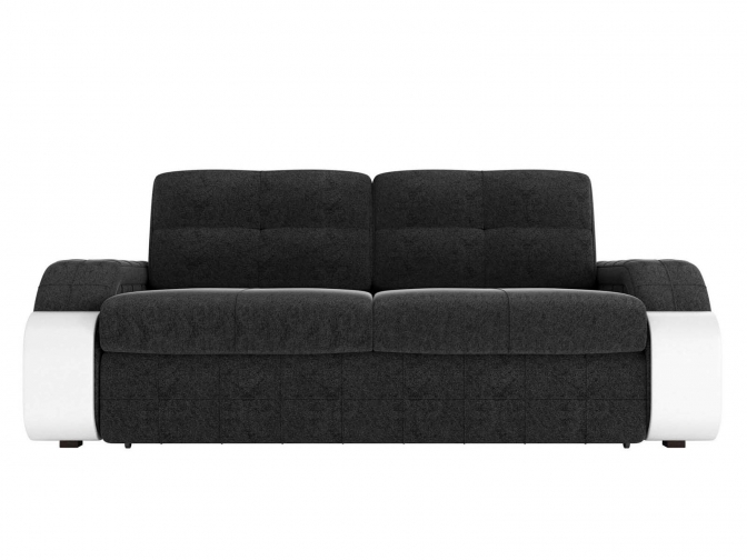 Диван-еврокнижка Николь со спальным местом 148х195 микровельвет черный