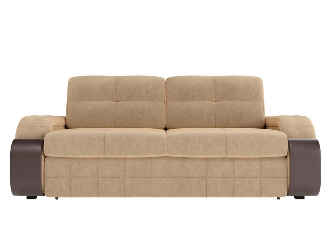 Диван-еврокнижка Николь со спальным местом 148х195 микровельвет бежевый