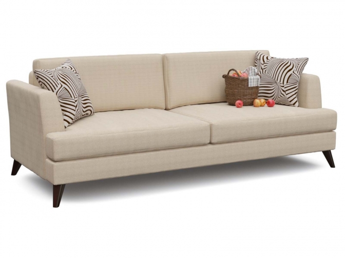 Диван-еврокнижка Верди со спальным местом 137х190 беж