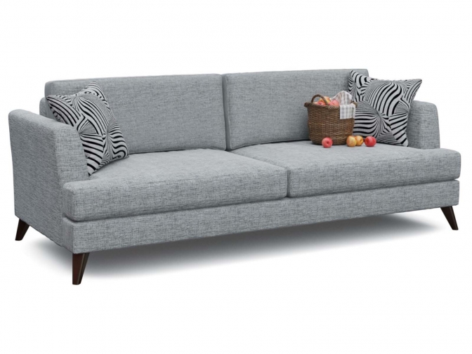 Диван-еврокнижка Верди со спальным местом 137х190 грей