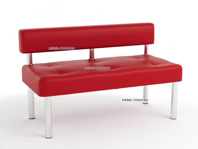 Диван для офиса без подлокотников Business 120 экокожа