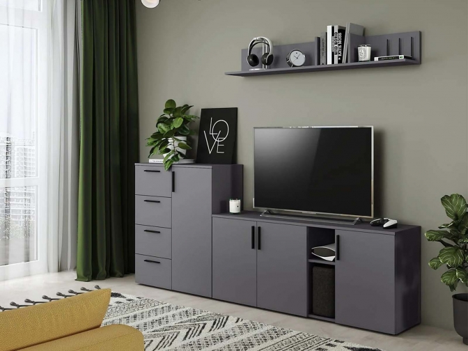 Гостиная Эйр 2 Графит