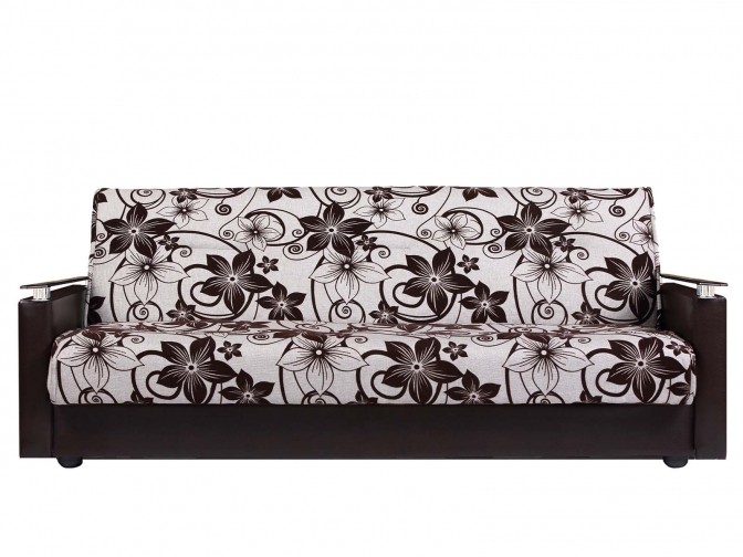 Диван книжка Лидер рогожка с цветами