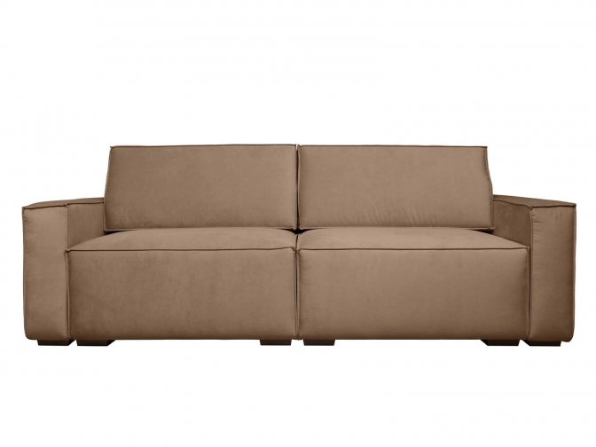 Диван еврокнижка Лофт Премиум (Велюр Zara Light Brown 5)