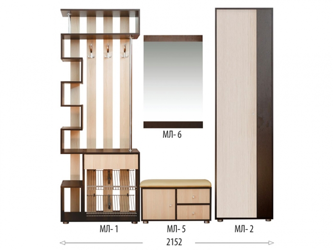 Модульная система прихожей Мини-Лайт-5