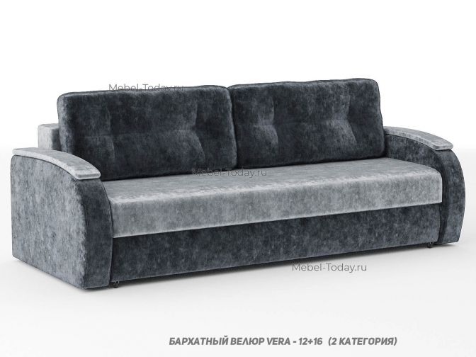 Диван еврокнижка Меркурий-2, спальное место 145*195, пружинный блок или ортопедический матрас, евронкжика или пантограф дизайн-2