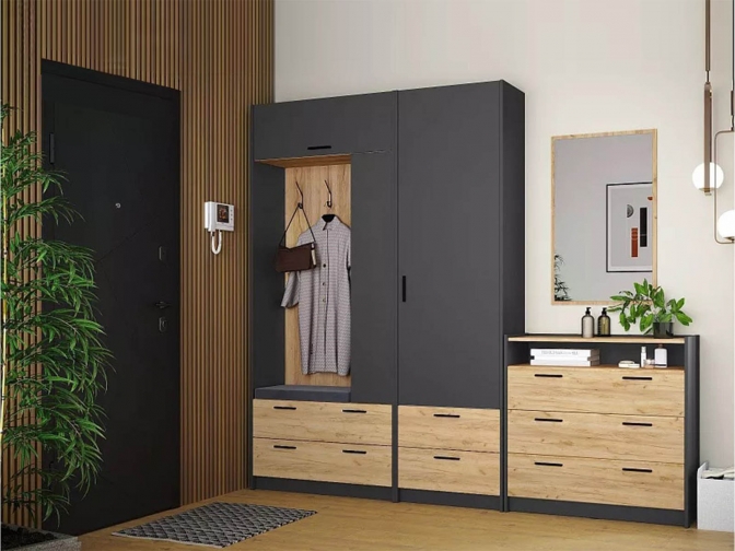 Прихожая Оттавия Антрацит