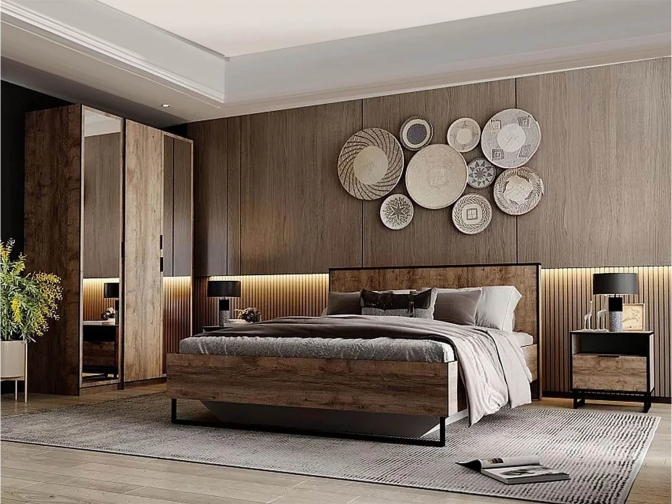 Спальня Фолк Дуб Самдал