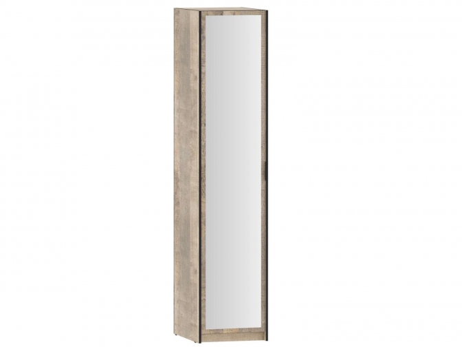 Шкаф для одежды с зеркалом Фолк НМ 014.02 Дуб Гранж песочный