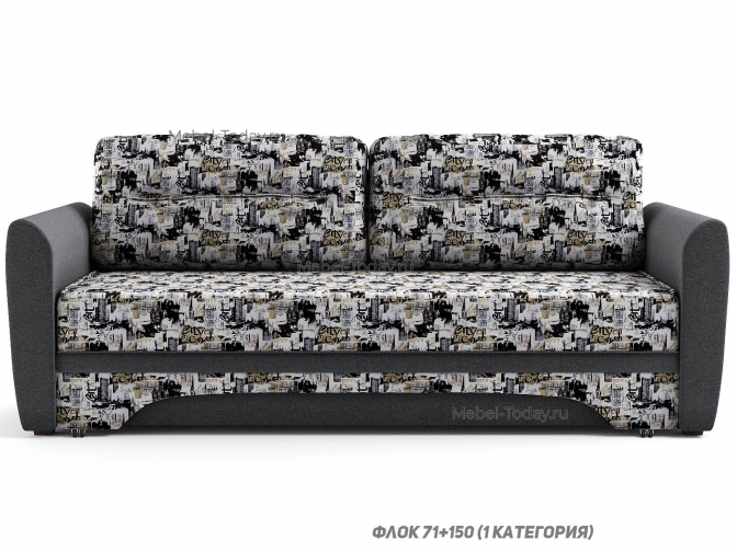 Диван-кровать еврокнижка Наташа 160 МП с мягкими подлокотниками