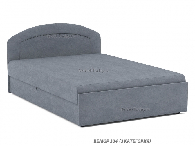 Кушетка тахта Юлия 140 см с мягкой спинкой, двуспальная с ящиком