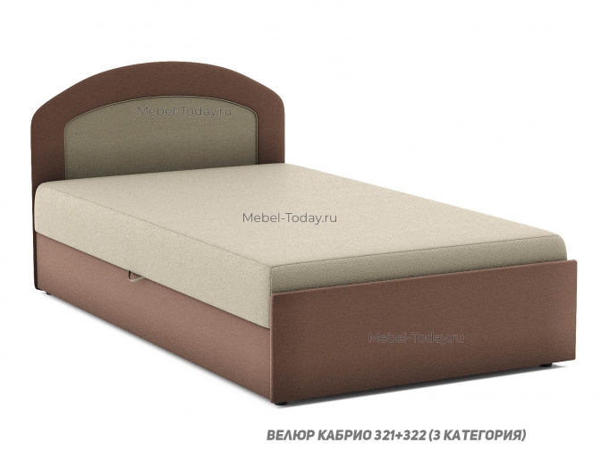 Тахта полуторка Юлия 120 см с одной мягкой спинкой с голове