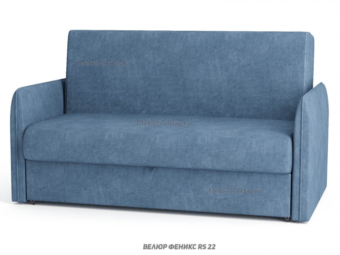 Раскладной диван аккордеон с кантом на подлокотниках Оливер, спальное место 140х194 см, обивка рогожка, велюр, бархат