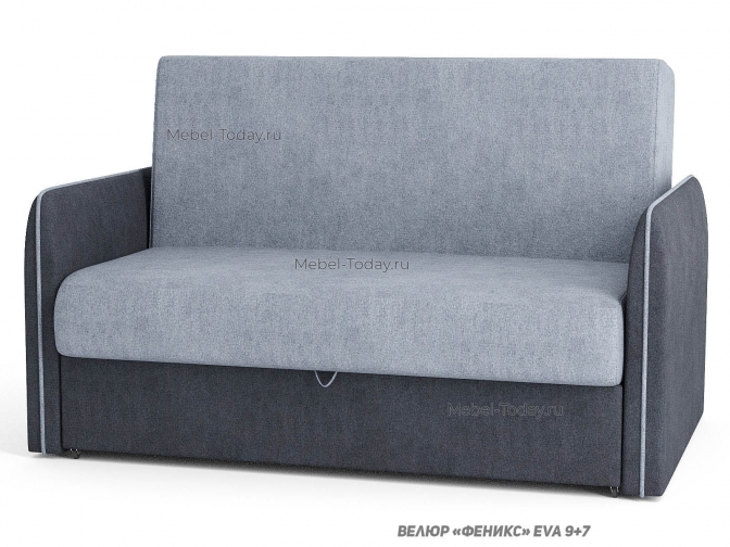 Диван аккордеон с кантом на подлокотниках Оливер, спальное место 120х194 см, наполнитель ортопедический или ППУ