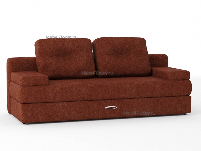 Диван еврокнижка Амстердам мини люкс коричневый