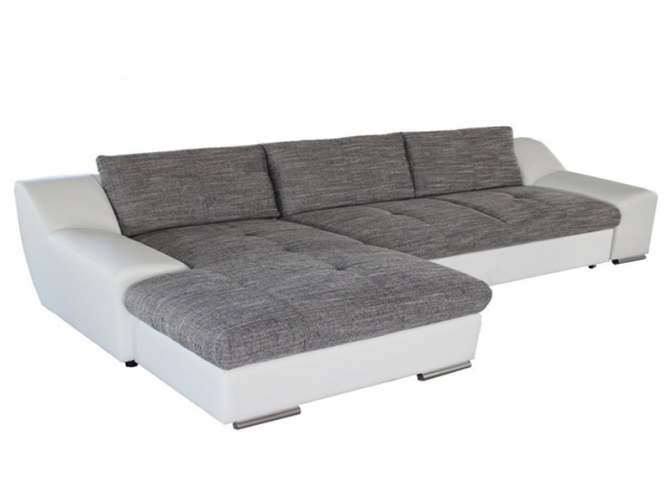 Угловой диван Ника (Чикаго) рогожка серая