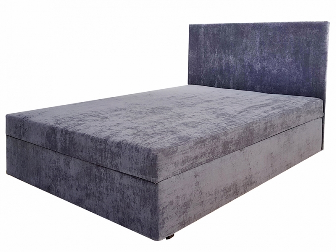 Кровать с матрасом Атланта 160 Серая