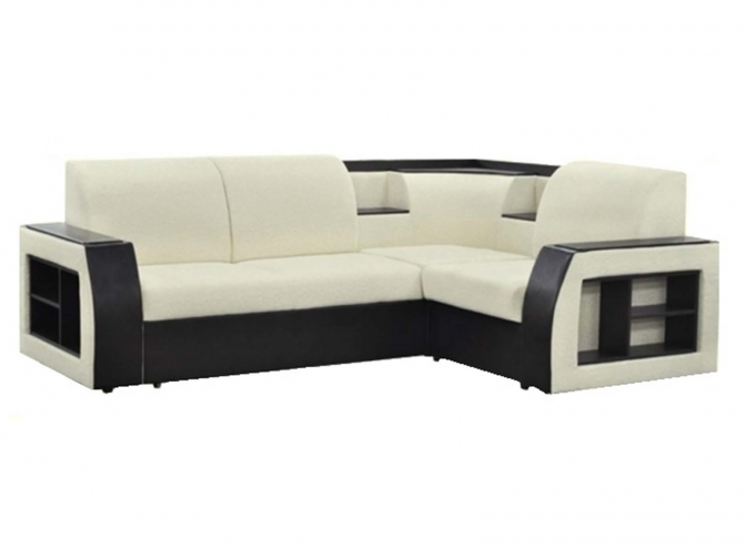 Угловой диван Классик-23 (Ника-2) вельвет бежевый