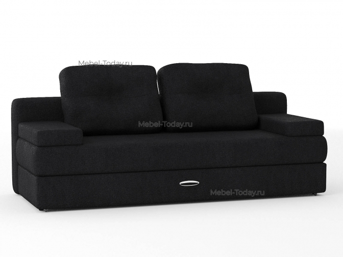 Диван еврокнижка Амстердам мини люкс черный