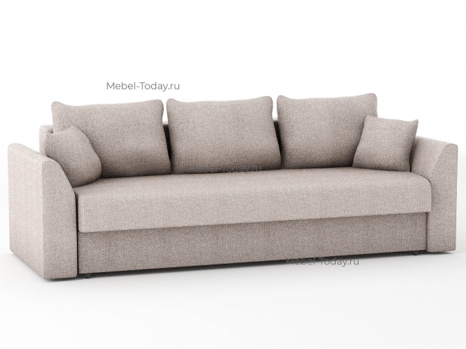 Диван Белфест механизм еврокнижка обивка рогожка бежевая