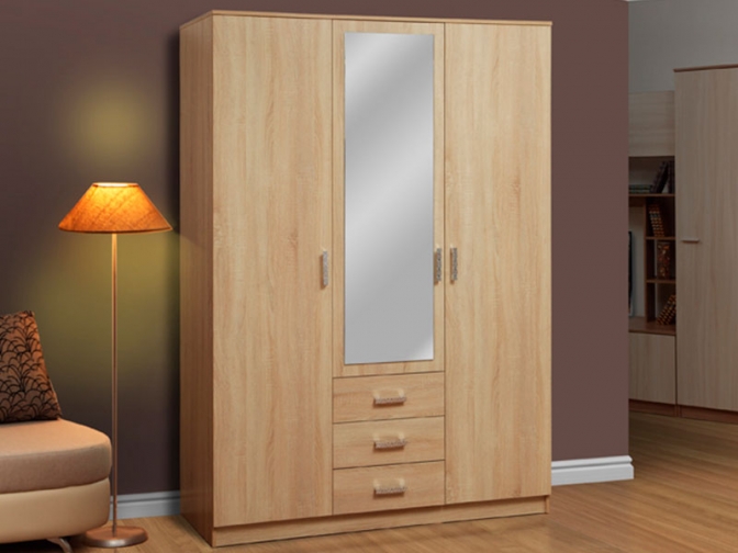 Шкаф комбинированный Фриз 06.291 с зеркалом