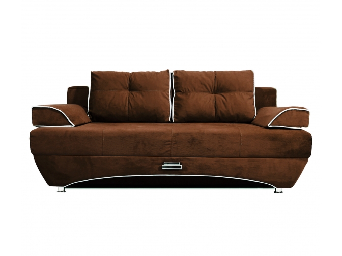 Диван еврокнижка Валенсия коричневый
