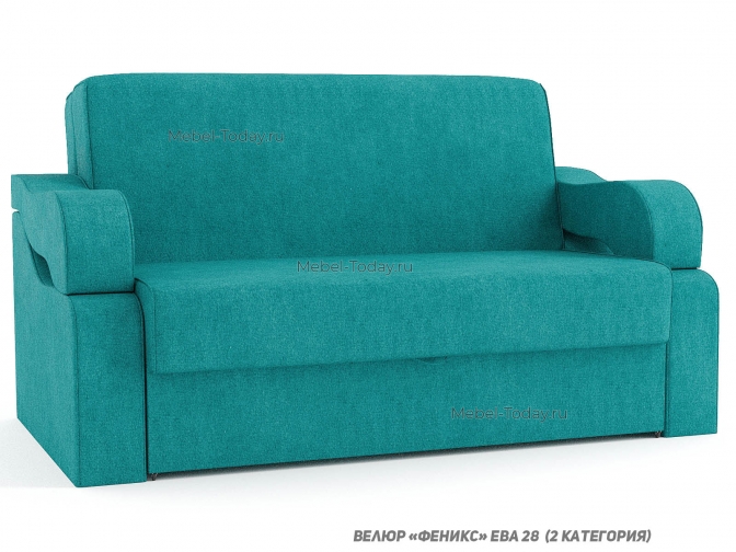 Диван Сильва диз.2 аккордеон со спальным место 140*194 с ящиком для белья, обивка рогожка, флок, велюр, экокожа, бархат