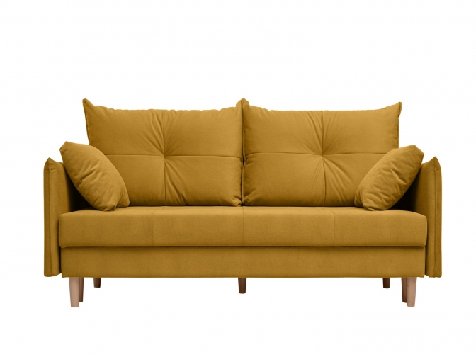 Диван Бернард диван пантограф (велюр желтый)