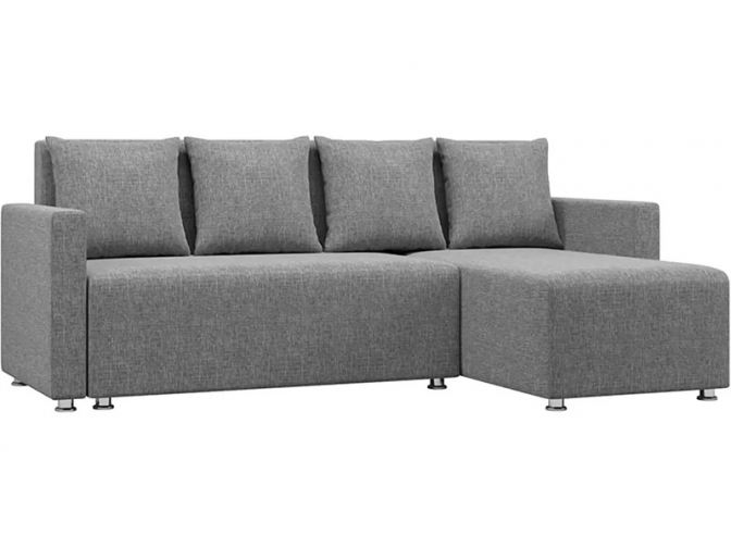 Угловой диван Каир рогожка серая