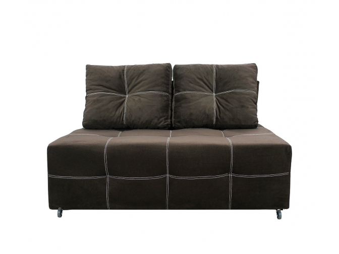 Диван Марс мини аккордеон, велюр кабрио серый, бежевый, коричневый и синий