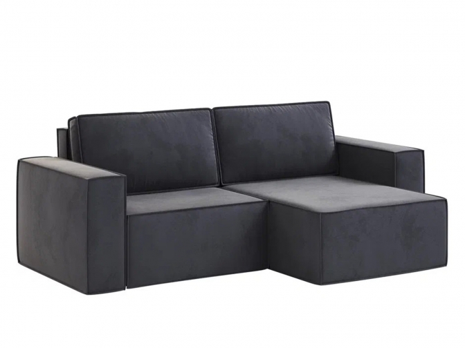 Угловой диван Лофт велюр графит