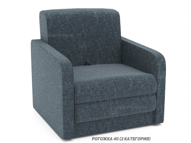 Кресло-кровать раскладное Ольга Малютка 70x190 с мягкими подлокотниками