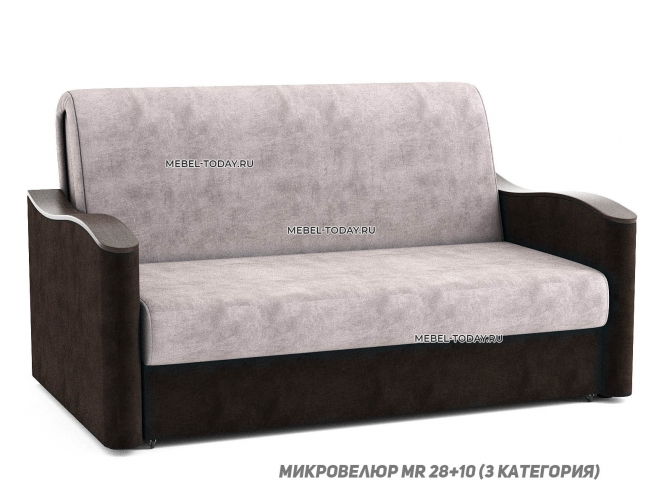 Диван аккордеон Волна, спальное место 120*194 см, ящик для белья