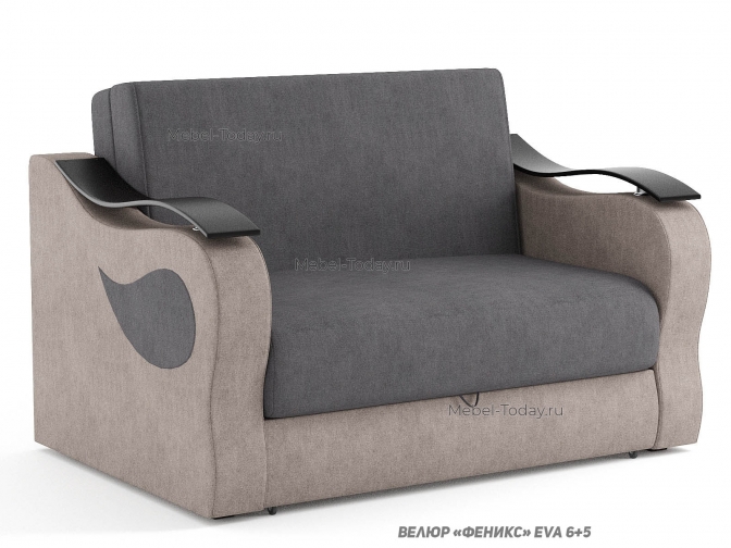 Диван полутороспальный Меркурий, спальное место 120*194 см, механизм аккордеон, с ящиком для белья