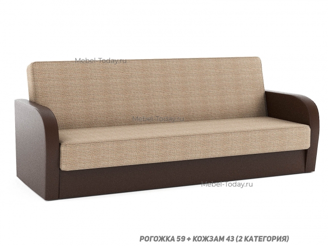 Диван-кровать книжка Елена 120 МП на пружинном блоке