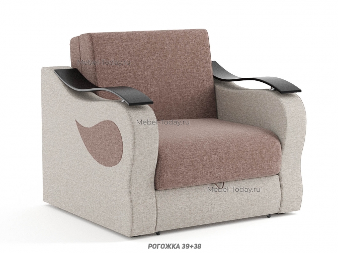 Кресло-кровать Меркурий, спальное место 80*194 см, механизм аккордеон, с ящиком для белья