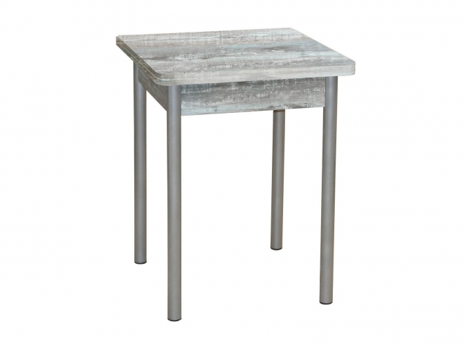 Стол обеденный раскладной Эко 60 бетон темный+металлик