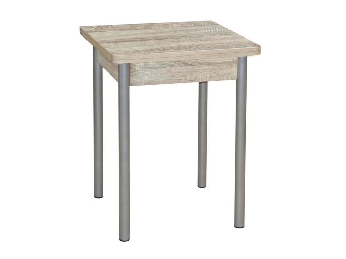 Стол обеденный раскладной Эко 60 дуб сонома+металлик