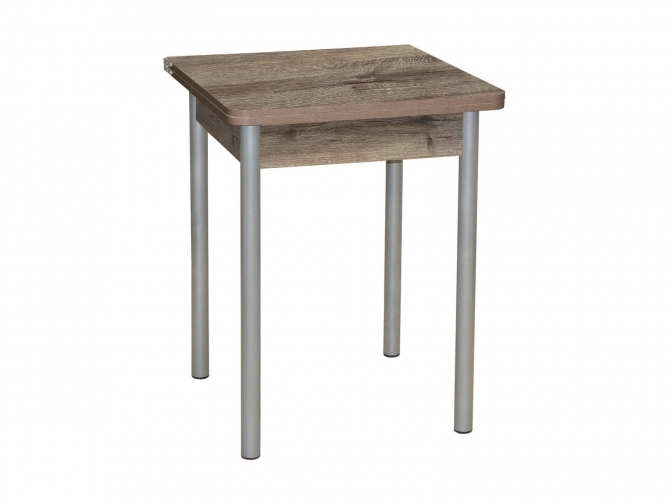 Стол обеденный раскладной Эко 60 веллингтон+металлик