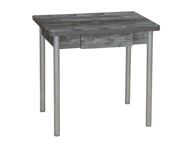 Стол обеденный раскладной Эко 80 с ящиком пасадена+металлик