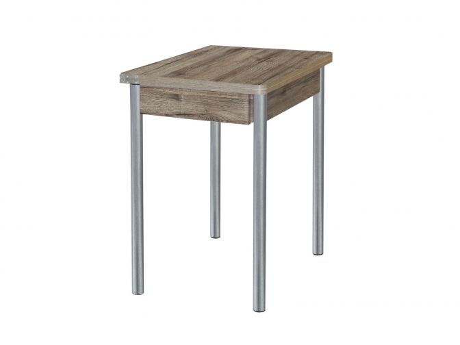 Стол обеденный раскладной Глайдер веллингтон+металлик