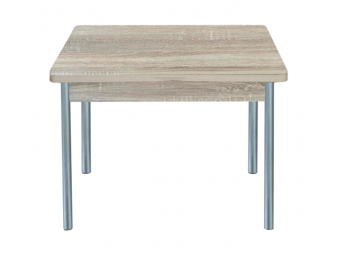 Стол обеденный раскладной Симпл дуб сонома+металлик