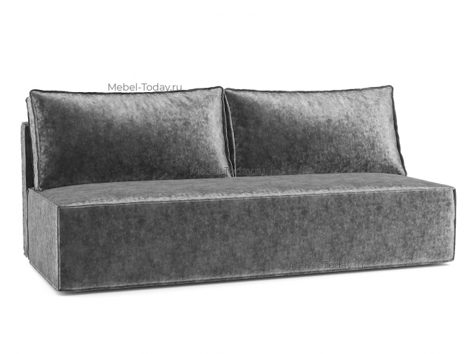 Диван еврокнижка Лофт Мини обивка Плюш серый