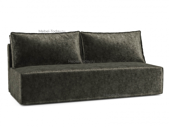 Диван еврокнижка Лофт Мини обивка Плюш коричневый