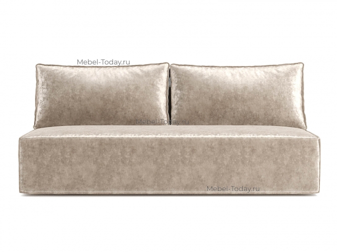 Диван еврокнижка Лофт Мини обивка Плюш бежевый