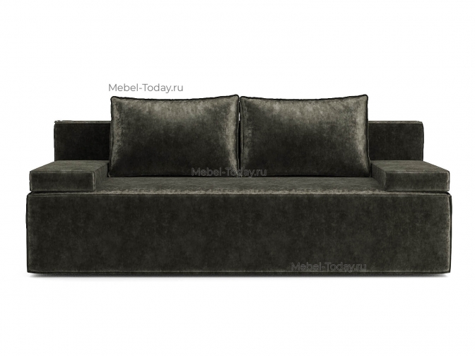 Диван еврокнижка Лофт Мини П обивка Плюш коричневый