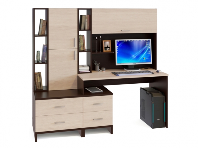 Стол компьютерный КСТ-114+КН-03+СТ-10